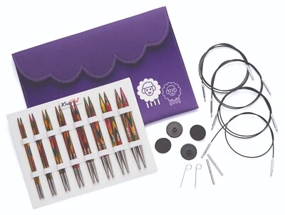 Knit Pro Symfonie Stricknadeln Set Deluxe, 8 Nadeln 3,5 - 8,0 +4 Seile + Zubehör - Bild 1 von 4