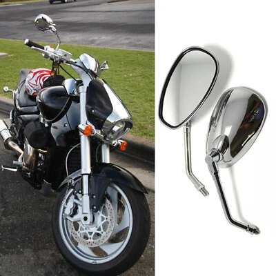 Chrome Motorcycle Rear View Side Mirrors For Suzuki Boulevard M109R M50 C50T S40 Foto 1 de 4