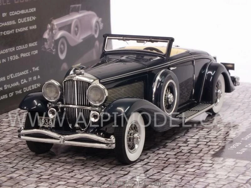 Duesenberg SJN Supercharged Convertible Coupe 1936 Dar 1:43 MINICHAMPS 437150332 - Immagine 1 di 1