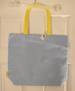 Borsa da viaggio Clinique grande shopping tracolla fodera floreale blu chiaro NUOVA - Foto 1 di 2