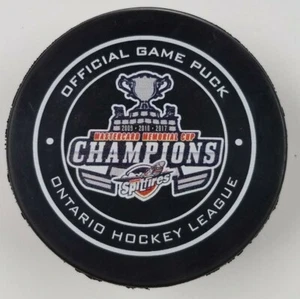 WINDSOR SPITFIRES 2017 Memorial Cup Champions hockey puck OHL chl 2009 2010 - Picture 1 of 2