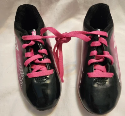umbro Children's Athletic Cleats - Size 9k - Black and Pink-AA583 - Image 1 of 4