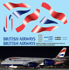 1/144 BRITISH AIRWAYS AIRBUS A380 800 MALOWANE NAKLEJKI TB NAKLEJKA TB TBD77