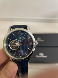 Orient Star Automatic Watch Navy Blue Limited Edition Tourbillon Stainless St 68 - Picture 1 of 7