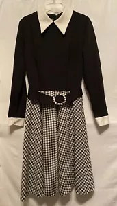 Abiti cardinali vintage di Claire anni 60 cintura colletto bianco e nero - Foto 1 di 7