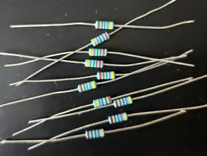 Resistencias axiales de precisión de película metálica 1/4 W de 4,75 k ohmios 1 % 10 piezas ~ NUEVO ~ - Imagen 1 de 1