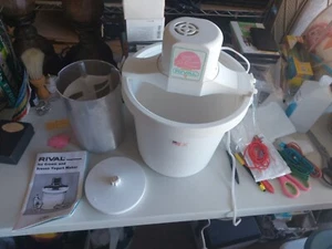 Rival 4Qt Ice Cream And Yogurt Freezer Vintage Ice Cream Maker - Picture 1 of 6