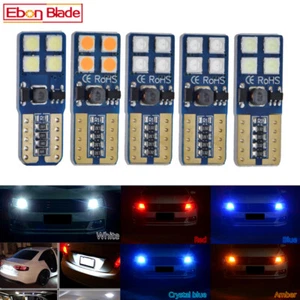 2Pcs T10 W5W Car LED 3030 8SMD Canbus Error Free Interior Side Light Bulb 12V DC - Picture 1 of 6