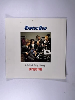 Status Quo Programme We Ain't Complaining Francis Official European Tour 1988 - Image 1 of 4