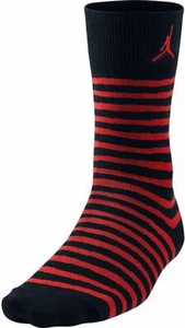 Air Jordan X Sneaker Men's Socks Black-University Red 642212-010 Size L. 8-12. - Picture 1 of 4