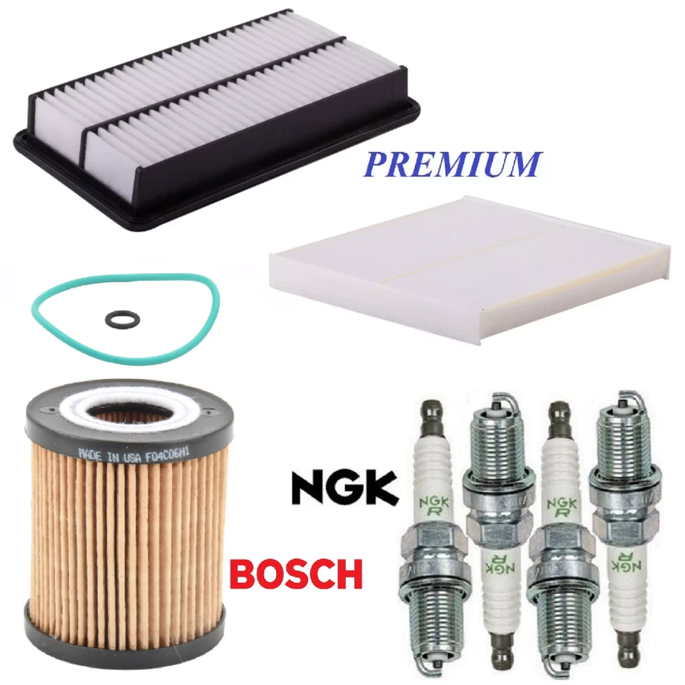 Kit de puesta a punto filtros de aceite de cabina de aire bujías para MAZDA CX-7 L4 2,3 L 2007-2009 Foto 1 de 1