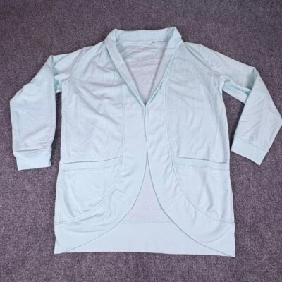 Tommy Bahama Open Front Cardigan Sweater Womens M Light Green  Cottage Coastal - Image 1 of 4