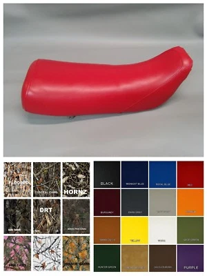 HONDA XR100R Seat Cover 1985-2000  XR100  RED or 25 COLORS, 2-tone Marine Skin Foto 1 de 4