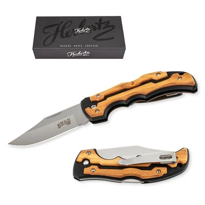 HERBERTZ SELEKTION Taschenmesser - G 10 & OLIVENHOLZ - NEU - 53011