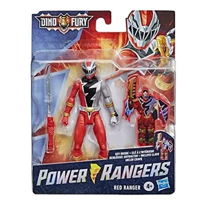 Figura de acción Power Rangers Dino Fury Red Ranger de 6 pulgadas con llave Dino Fury - Imagen 1 de 5