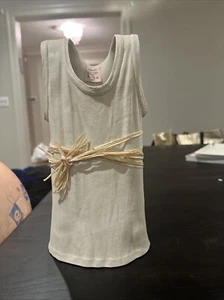 Michael Harvey Canada Ceramic Art T-Shirt Tall Vintage Sculpture Vase Natural - Picture 1 of 12