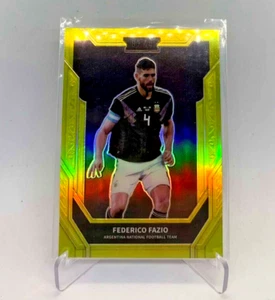 SOCCER 2021-22 "FEDERICO FAZIO" #35 Gold Prizm 03/10 UEFA Panini SSP - Picture 1 of 2