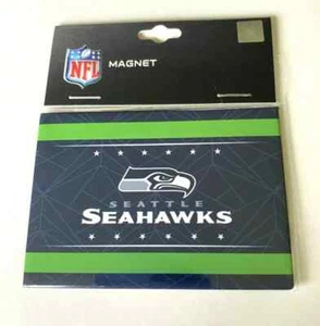 Seattle Seahawks Official Merch Fan Gear Geo Magnet Rectangle Size:3.5" By 2.5" - Picture 1 of 3