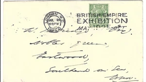 GB 1925 BRITISH EMPIRE EXHIBITION SLOGAN MACHINE on ROYAL EXCHANGE Printed Rate - Bild 1 von 2