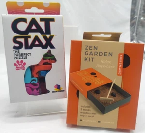 Paquete de 2 - Cat Stax: The Perfect Puzzle Game & Zen Garden Kit Nuevo en Caja Dmg - Imagen 1 de 8