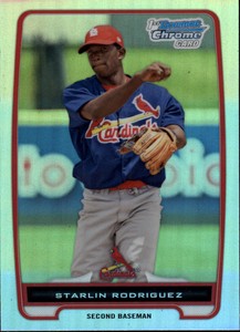 2012 (CARDINALS) Bowman Chrome Prospects Refractors #BCP135 Starlin Rodriguez