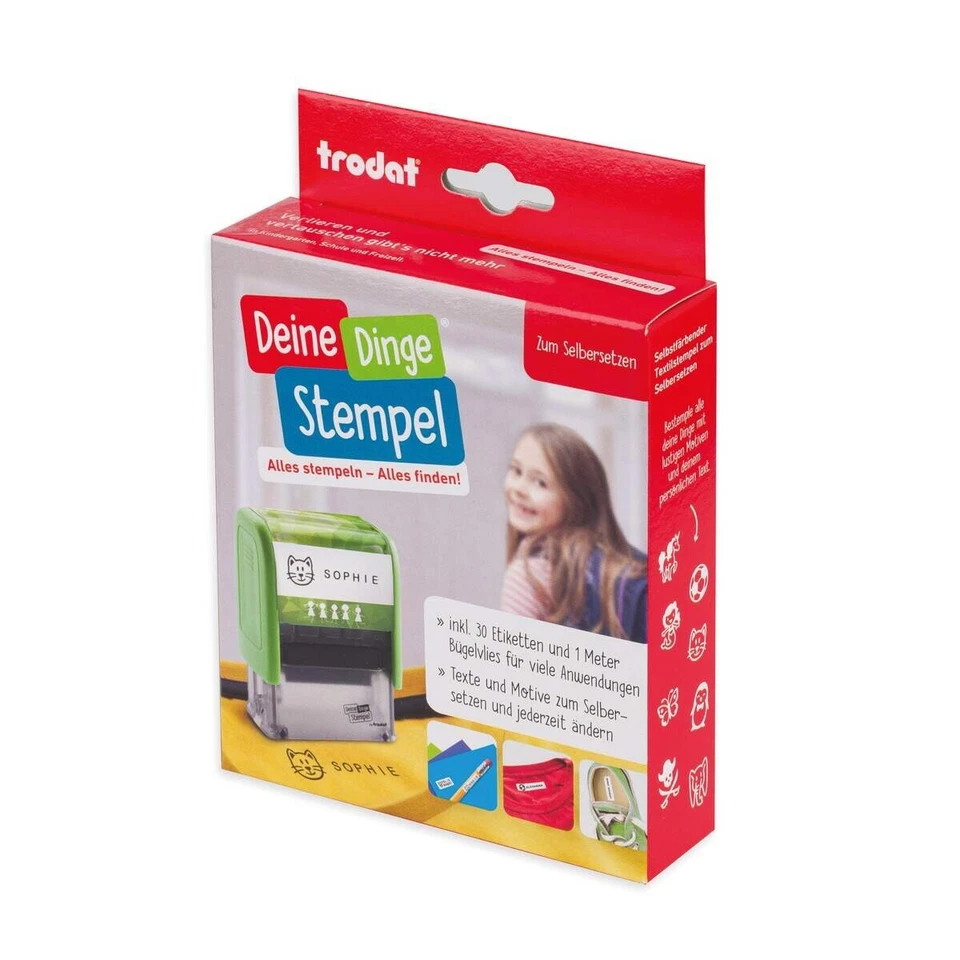 trodat deine dinge stempel wäschestempel namenstempel selbstsetzen