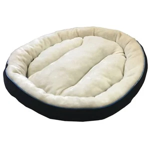 AKTION Hundebett, Hundekorb mit Baumwollbezug Dunkelblau S und M - Bild 1 von 7