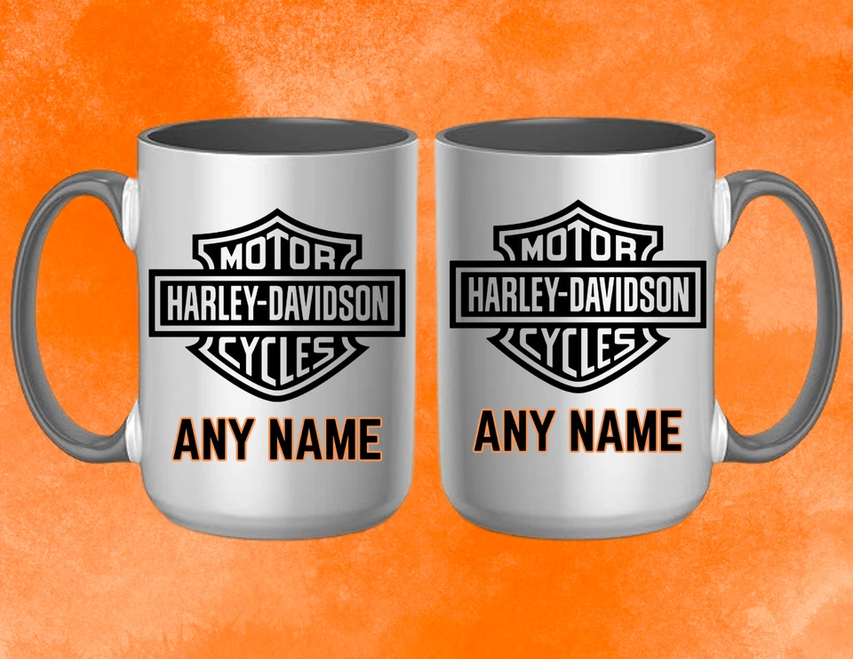 PERSONALIZED Harley Davidson 15oz Coffee Mug - Photo 1/1