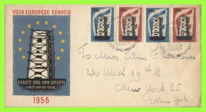 Netherlands 1956 Europa set x 2 on First Day Cover - Picture 1 of 1