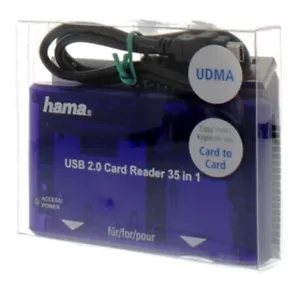 Hama "35 in 1" USB 2.0 Multi Card Reader in blue #55348 CF SD MS (UK Stock) BNIP - Picture 1 of 12