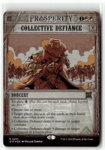 2024 MTG OTP Collective Defiance R Foil Sorcery #21 - Foto 1 di 2