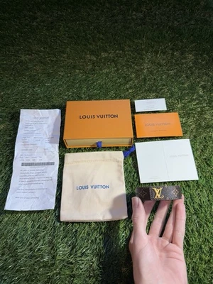 Pulsera LV marrón y oro Foto 1 de 4