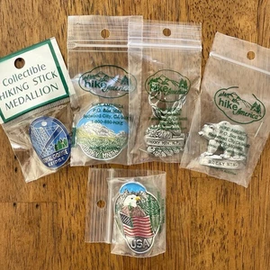 Hike America Hiking Stick Medallions For Walking Stick New In Bag Lot Of 5 - Picture 1 of 6
