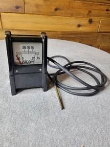 Vintage Bacharach Draft Gauge Meter with Draft Tube +.05 to -.25 Inches - Picture 1 of 4