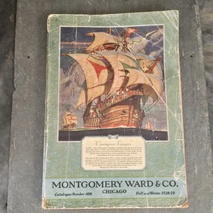 1928-1929 Montgomery Ward & Co. Catalog No. 109 Antique 732 Page Original Book - Picture 1 of 11