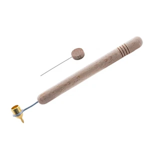 0.4 mm Medium Brass Tip Wooden Handle Kistka (Hot Wax Pen) - Picture 1 of 6