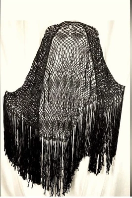 Vintage 70's Cape/ Shawl homemadeSize: OS - Image 1 of 4