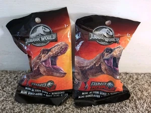 Lotto di 2-Jurassic World Mini Action Dino Rivals Figure-Blind Bag Pack-Mattel - Foto 1 di 7