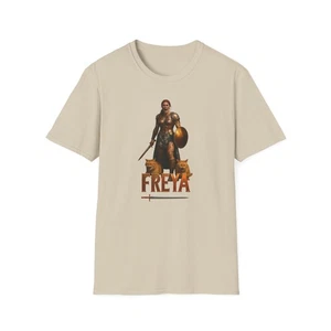 Unisex Softstyle T-Shirt of Freya in battle - Picture 1 of 45