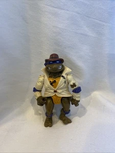 Vintage 1990 TMNT Donatello Detective Teenage Mutant Ninja Turtles Action Figure - Picture 1 of 3