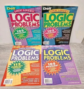 Penny Press Dell Logic Problems Lovers Puzzle Magazine Lot of 4 New - Bild 1 von 2