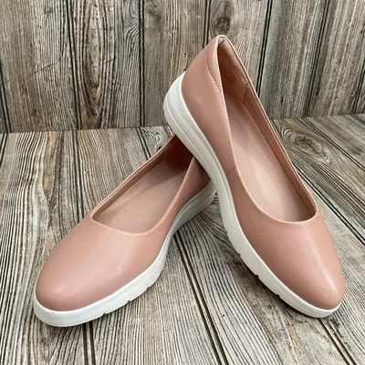 Sapato Rockport Feminino Movimento Total Couro Liso Blush Rosa Tamanho 8.5 NOVO - Imagem 1 de 4