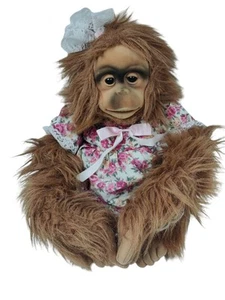 NWT Vintage 1992 Hosung Orangutan Monkey Hand Puppet Plush Stuffed Animal Ape - Picture 1 of 5