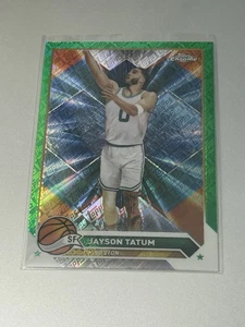 2023-24 Topps Chrome Green Topps Refractors Jayson Tatum #164 Boston Celtics - Picture 1 of 2