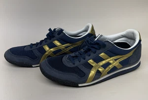 Zapatos deportivos ONITSUKA Tiger Ultimate 81 para hombre talla 9 azul dorado HQ201 Asics - Imagen 1 de 7