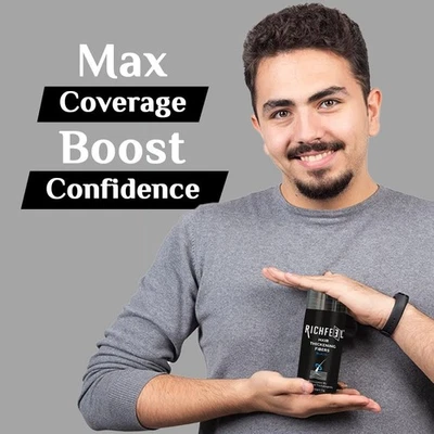 Richfeel Hair Fiber 13g – Natural Keratin, Thickens Hair Instantly, pack of 1 - Image 1 of 4