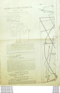 La Mode illustree 1888 # 50 & son Patron with Pattern - Picture 1 of 4
