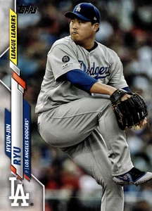 3 CARD LOT - 2020 Topps - League Leaders Hyun-Jin Ryu #86 - Picture 1 of 2