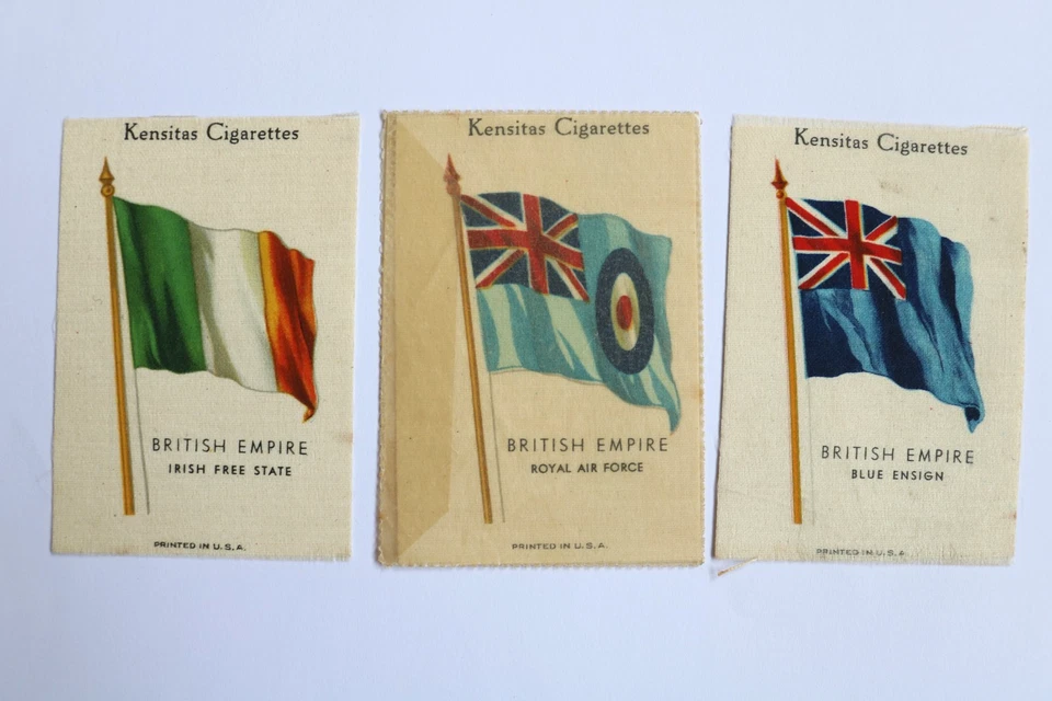 Kensitas Silks, Flags, British Empire, Irish Free State, R.A.F. & Blue Ensign - Image 1 of 1