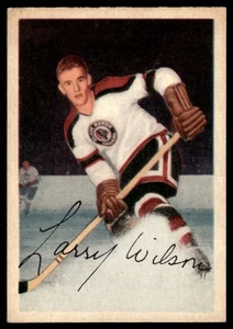 1953-54 Parkhurst Parkies Larry Wilson Vintage Chicago Blackhawks #74 - Foto 1 di 2